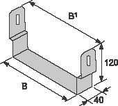 Скоба для подвешивания STS осн. 200 (низ) Скоба для подвешивания STS осн. 200 (низ)